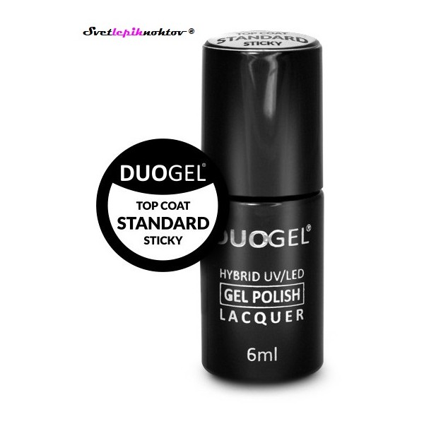 DUOGEL LED/UV-Top Coat Standard, 6 ml, nadlak za trajno lakiranje nohtov