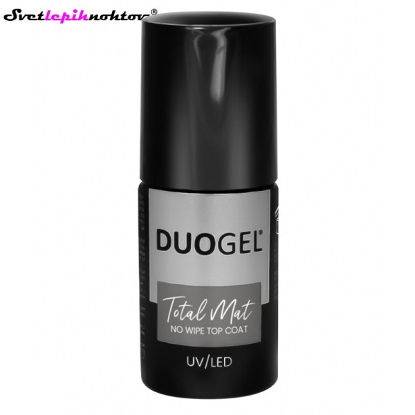 DUOGEL LED/UV-Top Coat Total Mat, 6 ml, mat nadlak za trajno lakiranje nohtov