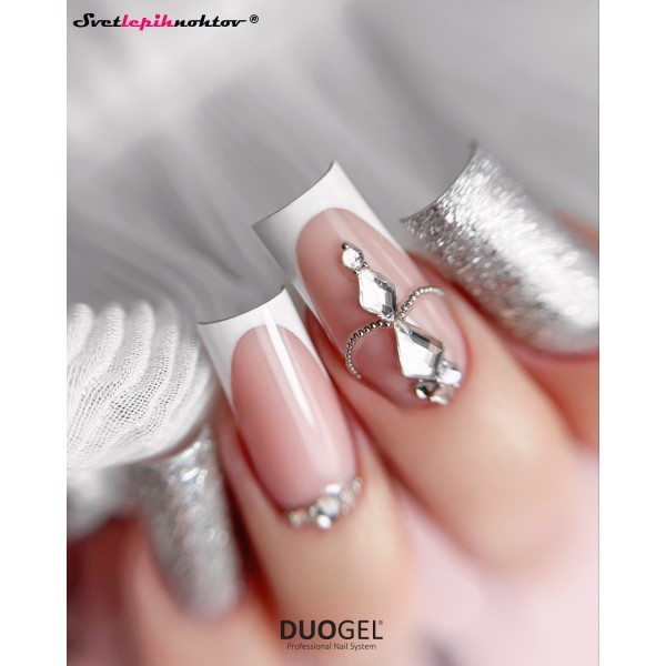 DUOGEL Gel Polish 6 ml, 003, Silver Black - durable as gel and as easy to apply as nail polish