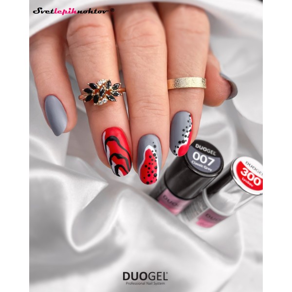 DUOGEL Gel Polish 6 ml, 007, Classic Grey - durable as gel and as easy to apply as nail polish