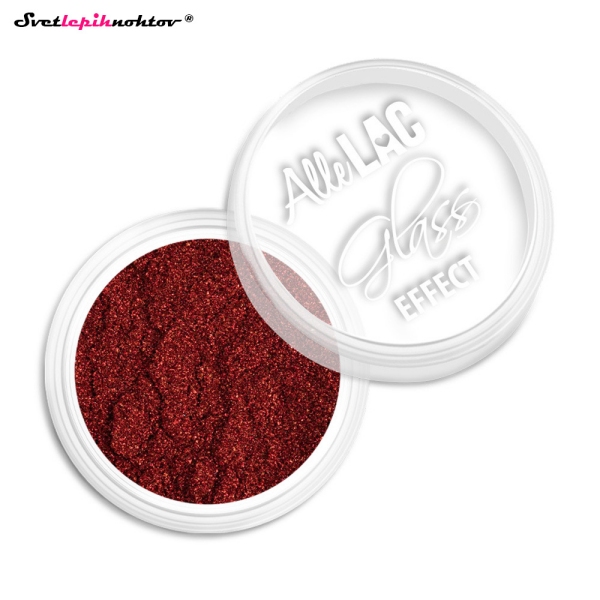 Glass Effect chrome prah - Red