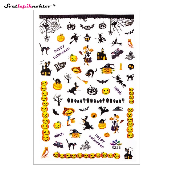 HALLOWEEN Nalepke za nohte - MIX