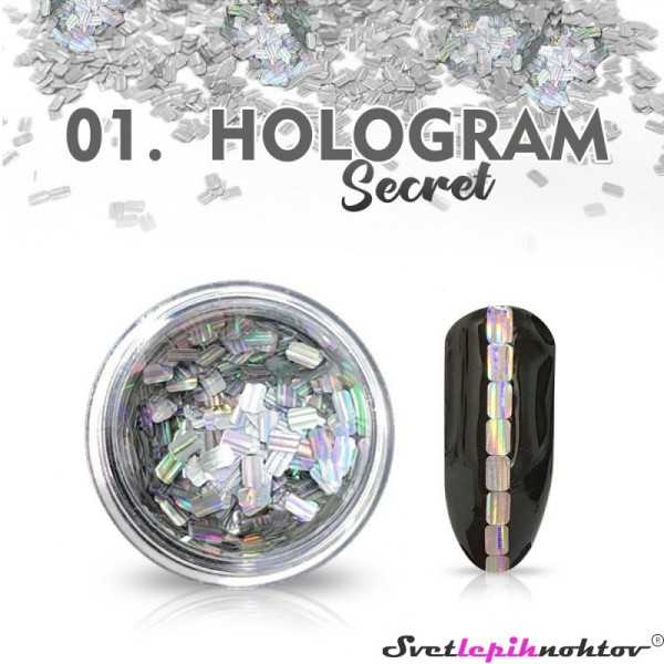Hologram Secret 01 - tanka folija s hologramskim efektom
