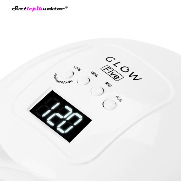 UV/LED lučka GLOW, 48 W, bele barve, lučka za trdenje gelov in lakov