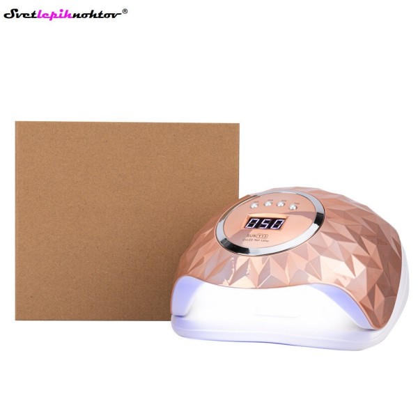 HIBRIDNA UVA/LED lučka S13 diamond rose gold, 248 W, za trdenje vseh gelov