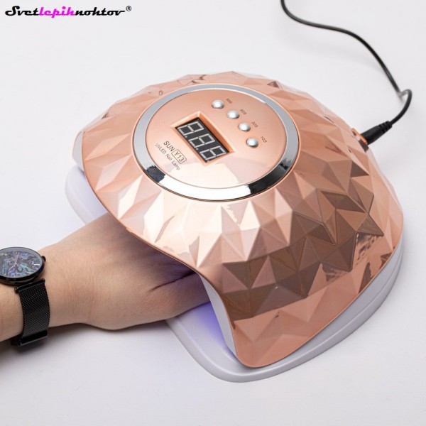 HIBRIDNA UVA/LED lučka S13 diamond rose gold, 248 W, za trdenje vseh gelov