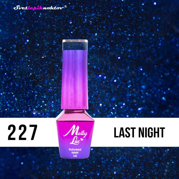 Molly Lac UV/LED-lak za trajno lakiranje nohtov, št. 227, barva: Last Night, 5 ml