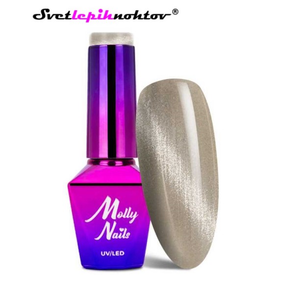 Molly Nails Cat Eye trajni lak za nohte, 8 g, št. 160