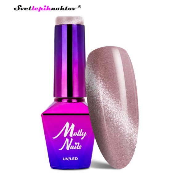 Molly Nails Cat Eye trajni lak za nohte, 8 g, št. 165