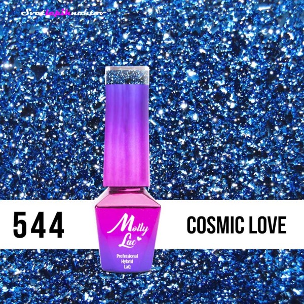 Molly Lac UV/LED-lak za trajno lakiranje nohtov, št. 544, barva: Cosmic Love, 5 ml