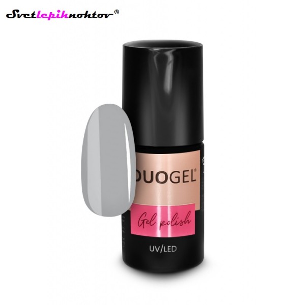 DUOGEL LED/UV-trajni lak, 6 ml, barva 004, Silver, barvni lak za trajno lakiranje nohtov