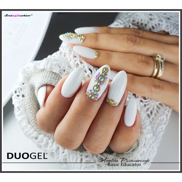 DUOGEL Gel Polish 6 ml, 001, White - durable as gel and as easy to apply as  nail polish