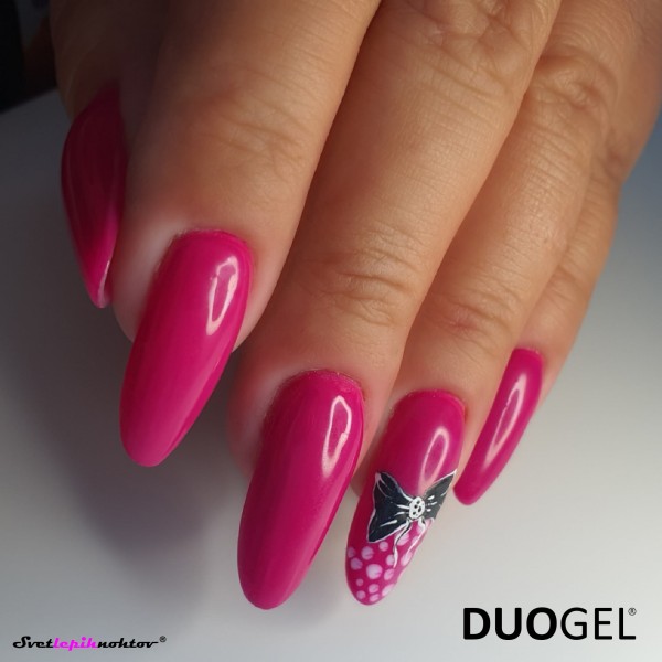 DUOGEL LED/UV-trajni lak, 6 ml, barva 227, Intensive Pink, barvni lak za trajno lakiranje nohtov