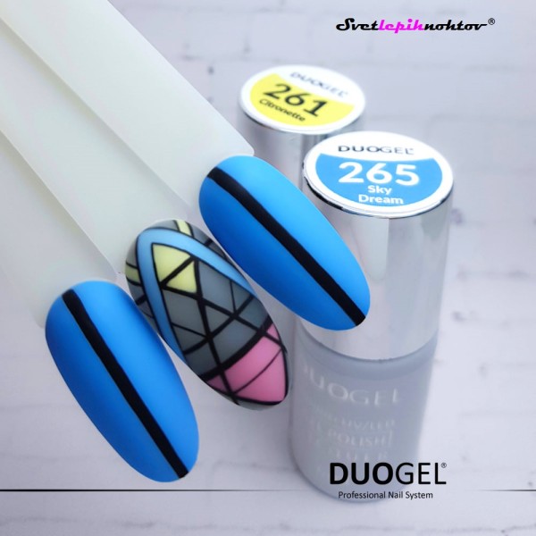 DUOGEL LED/UV-trajni lak, 6 ml, barva 265, Sky Dream, barvni lak za trajno lakiranje nohtov