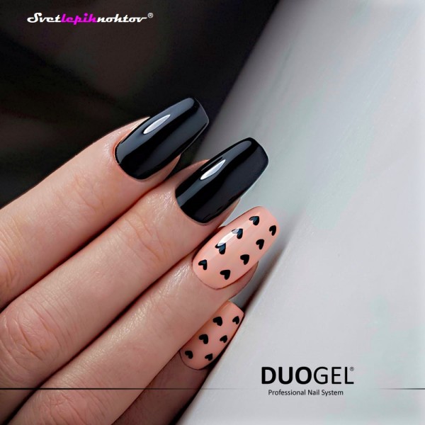 DUOGEL Gel Polish 6 ml, 002, Black - durable as gel and as easy to apply as nail polish