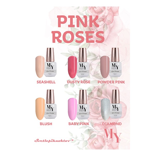 MY Pink Roses kolekcija lakov (9,16 EUR/kom)
