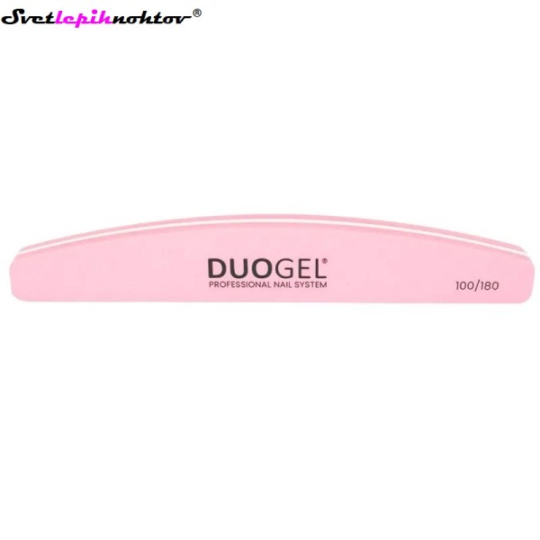 DUOGEL polirna pilica za nohte, 100/180, pink, set 10 kom