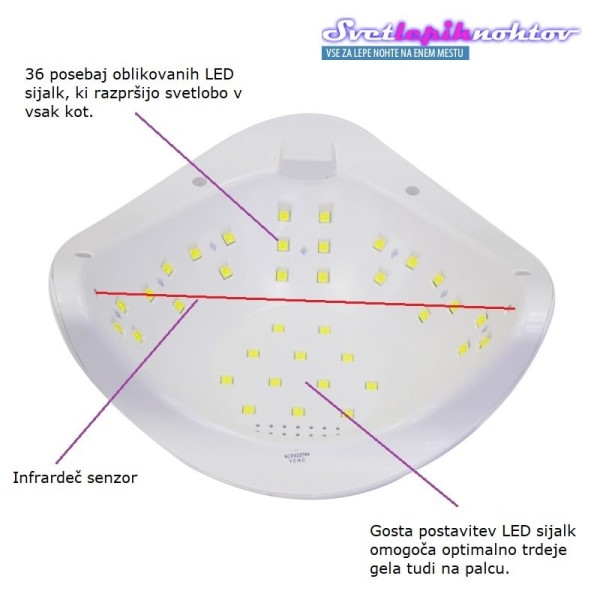 UVA/LED hibridna lučka SUN 5 plus 2.0